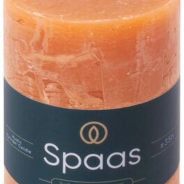 Spaas Rustieke Pillarkaars 70/95 mm 35u, Oranje